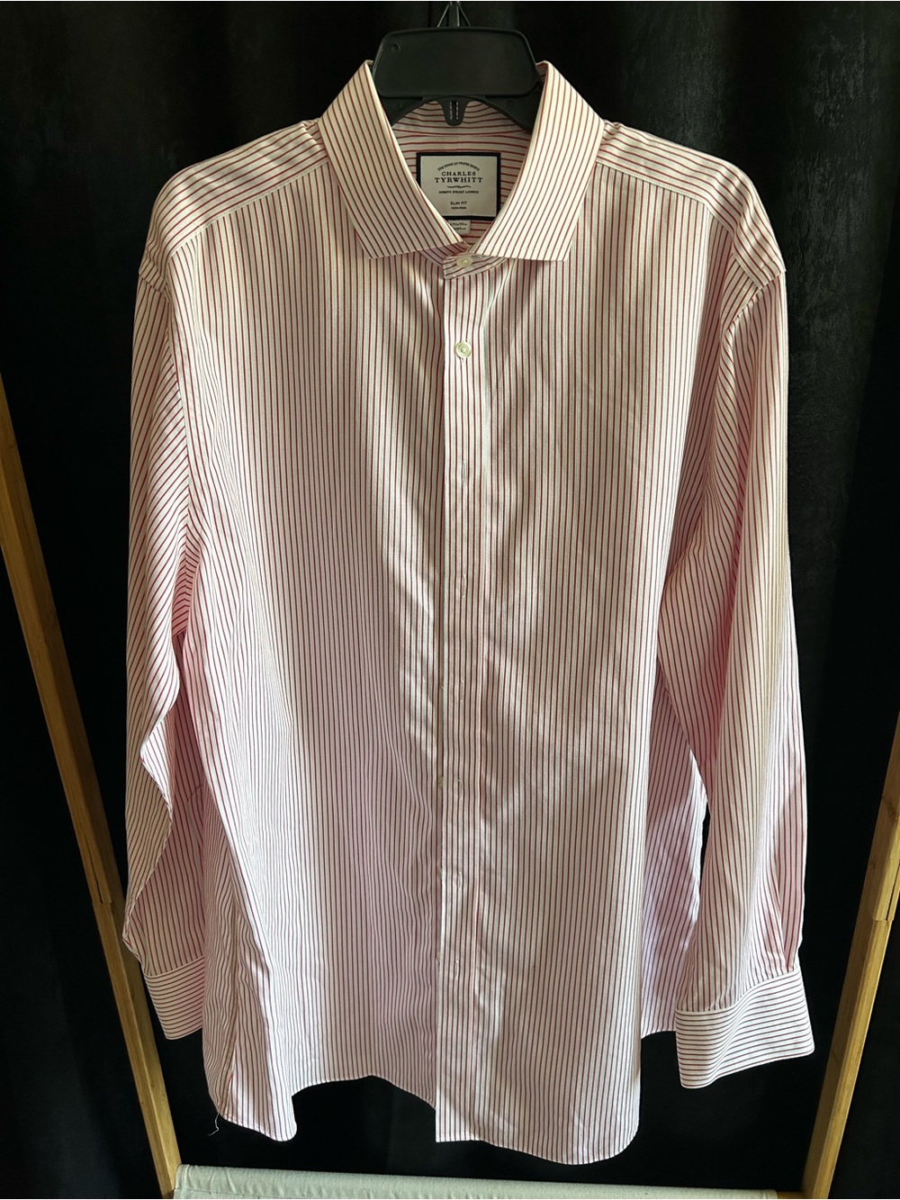 Charles Tyrwhitt Red Stripe Men’s Dress Shirt